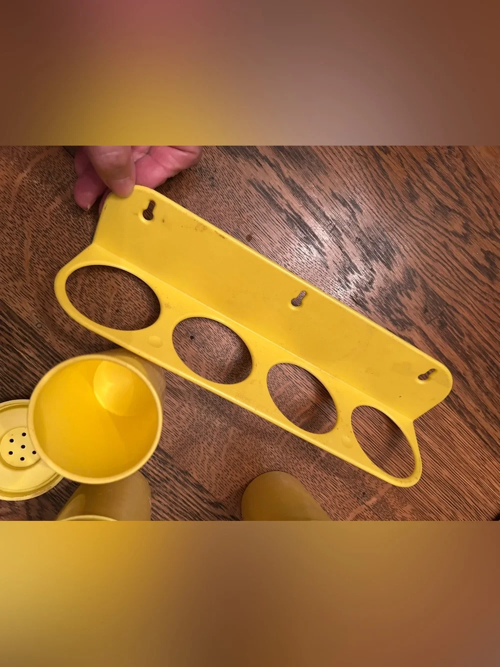 Tupperware bright yellow